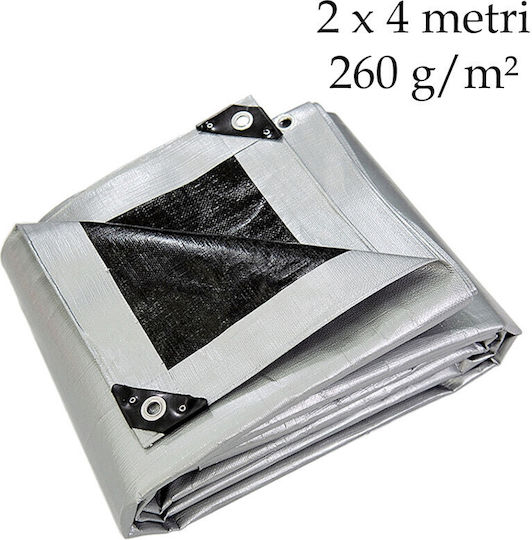 Professional Tarp Storage Covering 2x4 M 260 G/m² Waterproof