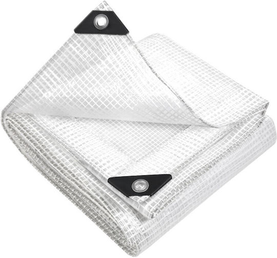 Prelată Transparentă pentru Piscină Supraterană 4x4 M Camuflaj 100 G/m²