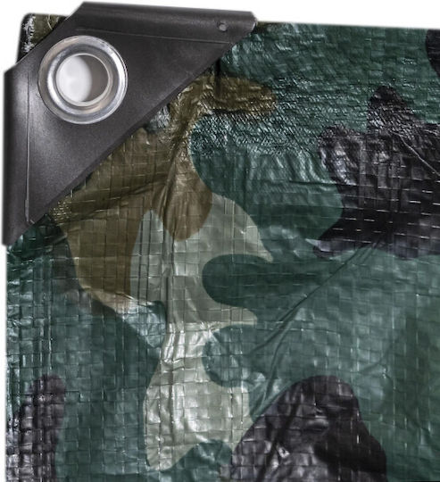 Army Protective Tarp 3x3 M 90 G/m² Waterproof Pe Uv Protection Weather Resistant