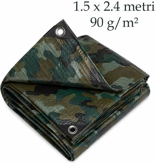 Army Tarp Outdoor 1.5x2.4 M 90 G/m² Weather Protection