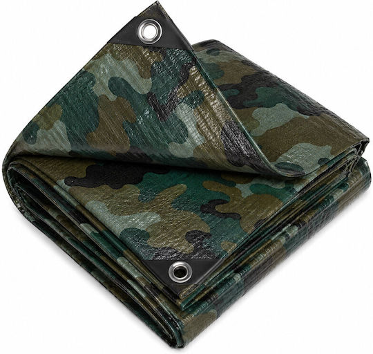 Pe Waterproof Tarp Army 3x4 M Protection Against Wind Rain Sun