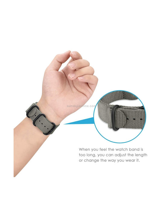 xDfind Tragbares Band Rostfreier Stahl Grau Galaxy Watch Active 2