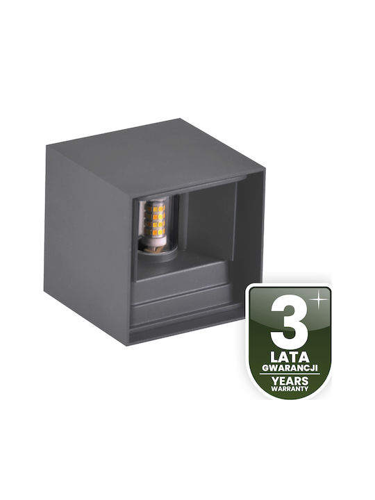Garden Wall Lamp Led G9 Adjustable Up Down Graphite Pyxis Lumiled