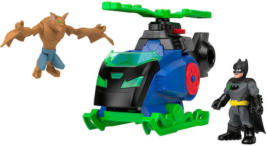 DC Super Friends Batcopter Vs Man-Bat Batman Action Figure for 3+ Years