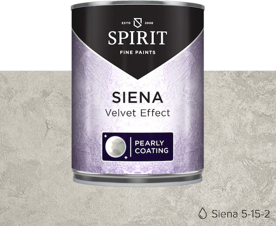 Декоративна мазилка Spirit Siena Pearl Shimmer Cloud Tool 2.5l сиво-зелена