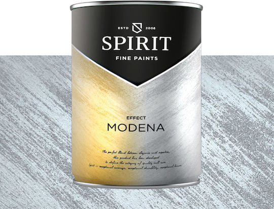 Декоративна Боя Spirit Modena Кварцов Пясък Перлени Пигменти 1л Синьо-Сив