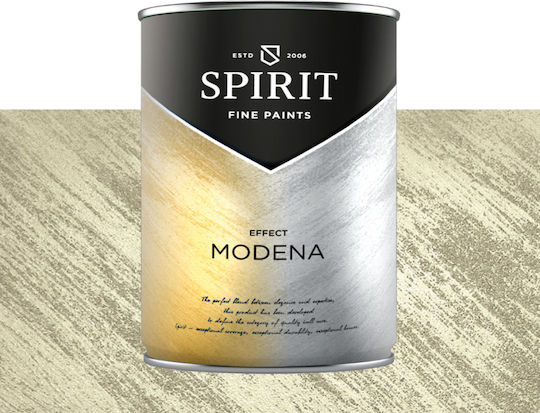 Декоративна Боя Spirit Modena Pearl Пигменти Ефект Четка 1л Златисто Бежова
