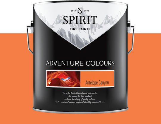 Spirit Adventure Colours Антилопски Каньон Стенна Боя Лесна За Поддръжка Чиста 2.5л Оранжева