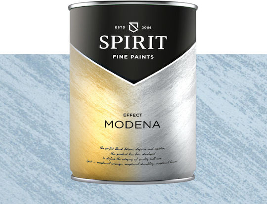 Декоративна Боя Spirit Modena Pearl Пигменти Ефект Четка 2.5л Праховосиньо