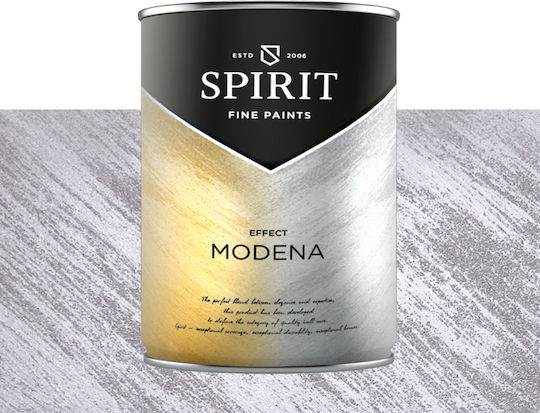 Vopsea Decorativă Spirit Modena Pearl Pigmenți Efect Pensulă 2.5l Gri