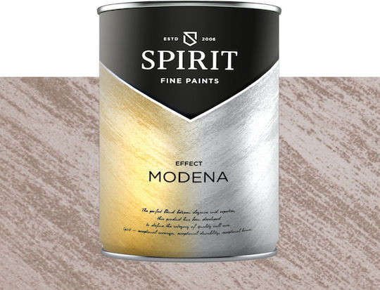 Декоративна Боя Spirit Modena Pearl Пигменти Ефект Четка 1л Кафява
