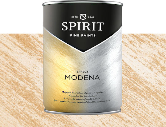 Декоративна Боя Spirit Modena Кварцов Пясък Перлени Пигменти 1л Жълто-оранжев