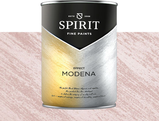 Декоративна Боя Spirit Modena Quartz Пясък Перлени Пигменти 1л Перлено Розова