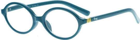 Frog Optical Reading Glasses +2.25 in Light Blue Color