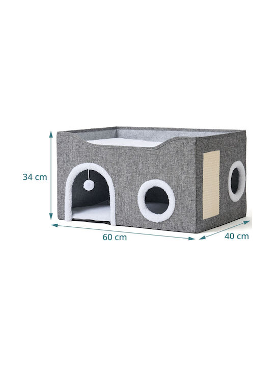 Relaxdays Grey Scratching Post 60x40x34cm
