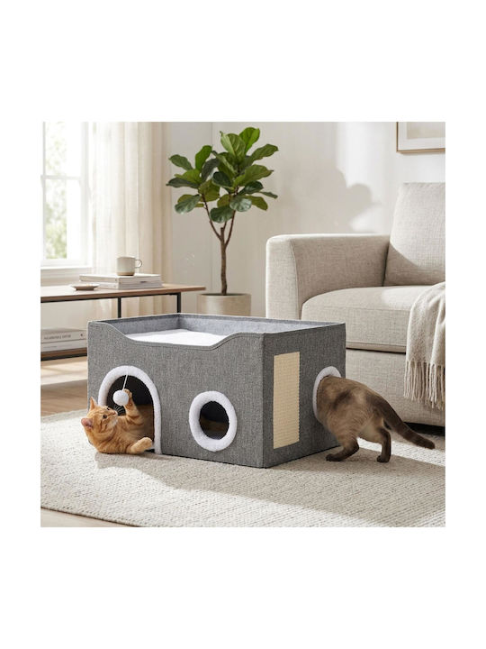 Relaxdays Grey Scratching Post 60x40x34cm