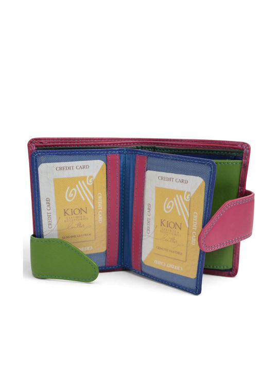Leder Damenbrieftasche Fuchsie