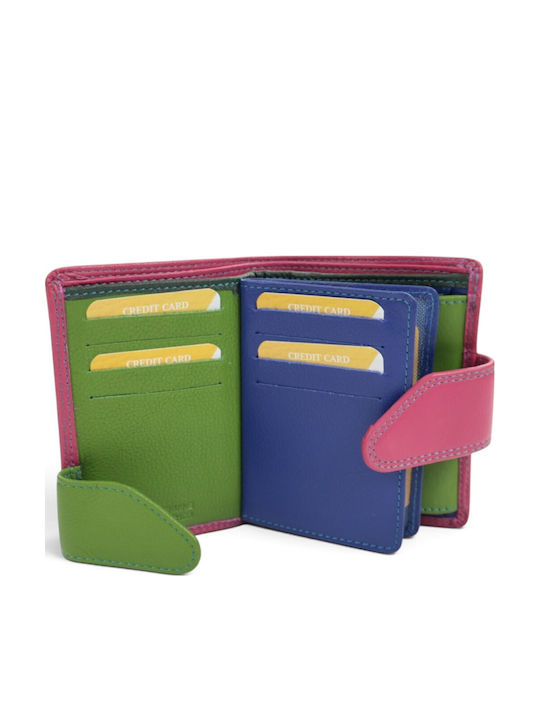Leder Damenbrieftasche Fuchsie