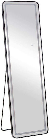 Woodwell E7180,71 Rectangular Led Touch Bathroom Mirror Metal 50x32cm Black