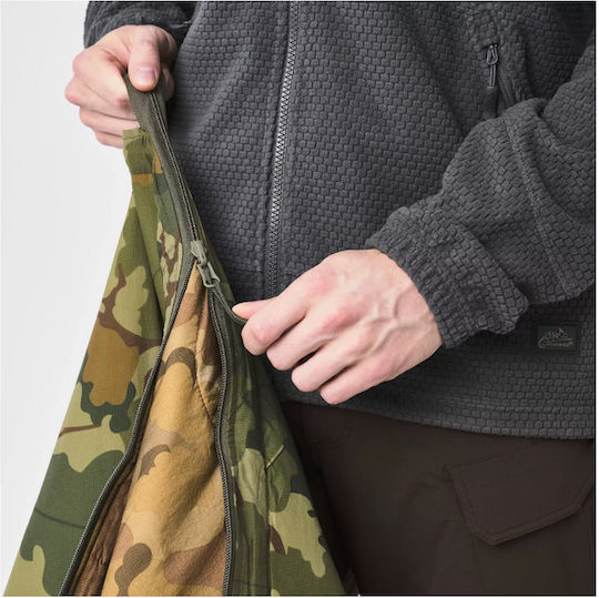 Poncho Helikon-Tex Reversibil Swagman Roll Poncho Termic Multifuncțional Mitchell Camo Leaf Mitchell Camo Clouds