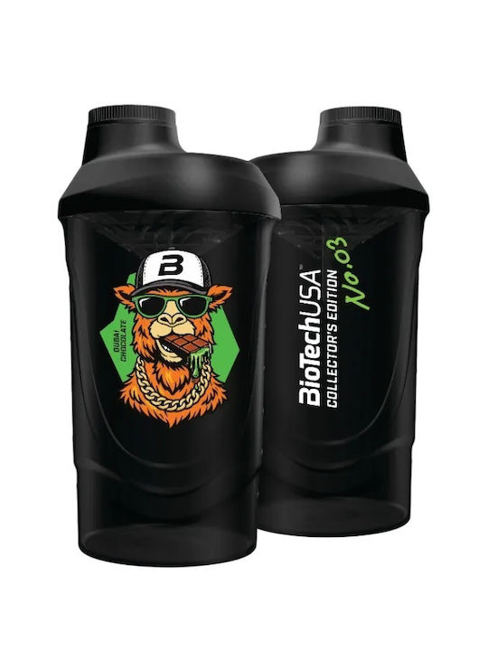 Biotech USA Protein Shaker 600ml Plastic Black