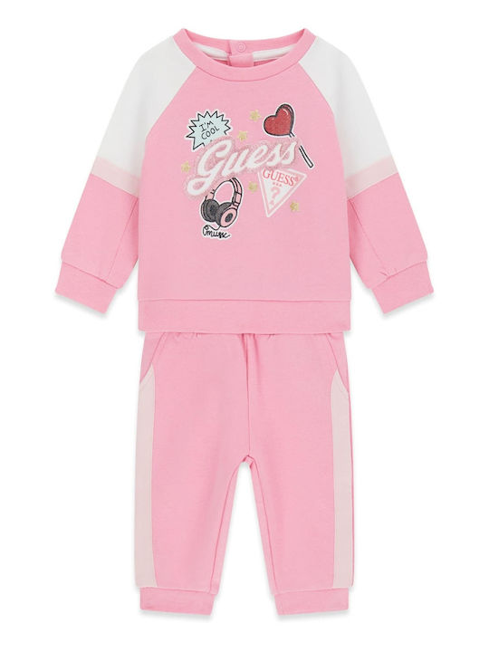 Kids Sweatpants Set Pink