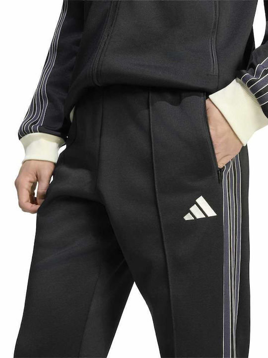 Stadium Herren-Sweatpants Fußball Jogginghose Ohne Bündchen Schwarz