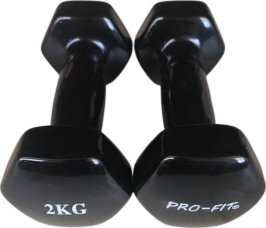 Profit Hexagon Vinyl Dumbbell 1 x 2kg