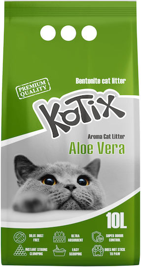 Kotix Nisip pentru pisici Bentonită cu Miros Aloe Vera 10lt