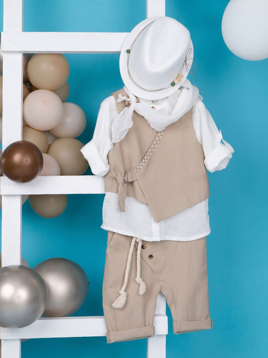 Bambolino Baptism Suit Brown