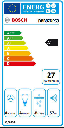 Bosch Mecanism de absorbție 80cm Negru cu Wi-Fi