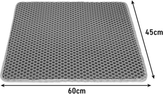 Cat Litter Mat Zola 60 X 45 Cm Double Non-slip Gray