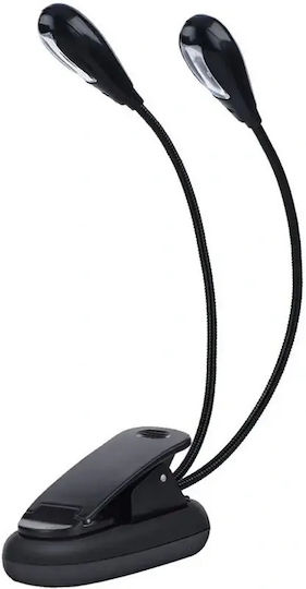 Verk Group Buchlampen LED mit Klemme Schwarz