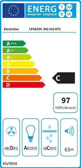 Electrolux Electrolux Abzugshaube Mit 52cm Weißer Mechanismus der Absorption