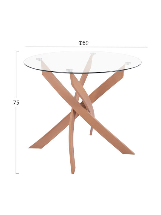 Jafaru Esszimmermöbel-Set mit 2 Stücken 90x90cm