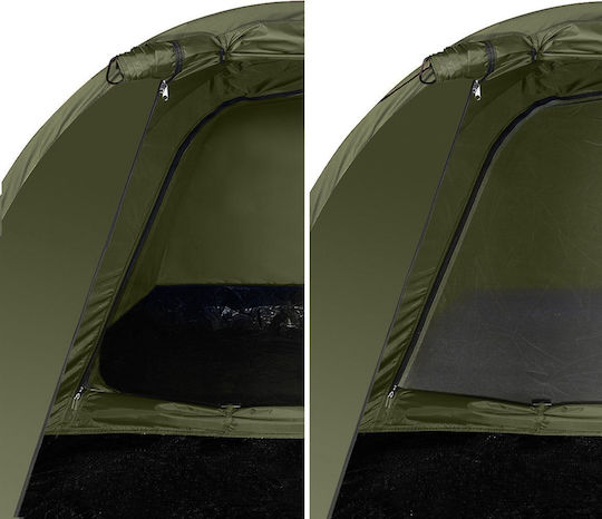 Nils Camping Tent Igloo Storage Khaki 4 Seasons 315x150x105cm