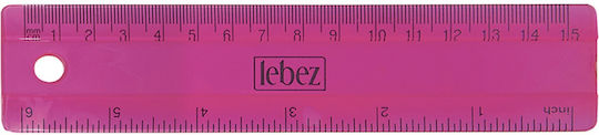 Lebez Σετ 24 Χάρακες Πλαστικοί Διάφανοι