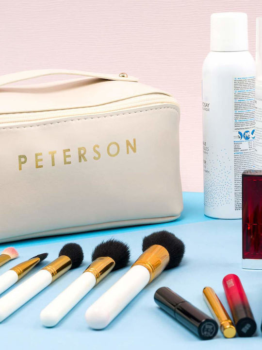 Large Women's Travel Cosmetic Bag Made Eco Leather Peterson