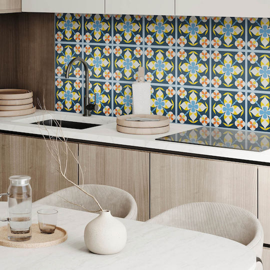 Coloray Vinylboden Set Mit Einfacher Installation Blumenmuster Hintergrund 20x20x20 cm