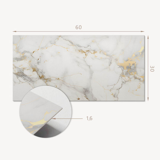 Coloray Vinylfliesen Set Mit Gedrucktem Eleganten Marmor Muster 6x60x30 cm
