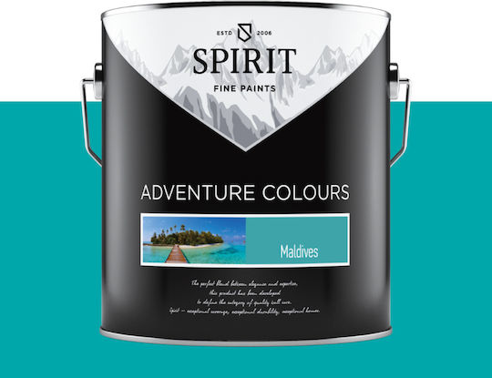 Комплект За Декоративно Боядисване До 15 М² Spirit Adventure Colours 15 Тюркоазен Латексов Грунд Аксесоари
