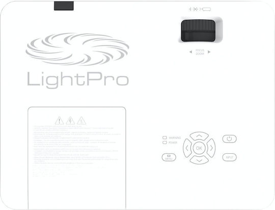 InFocus Lightpro LCD IN1049 Проектор LCD Full HD Обикновена лампа с вградени високоговорители Бял