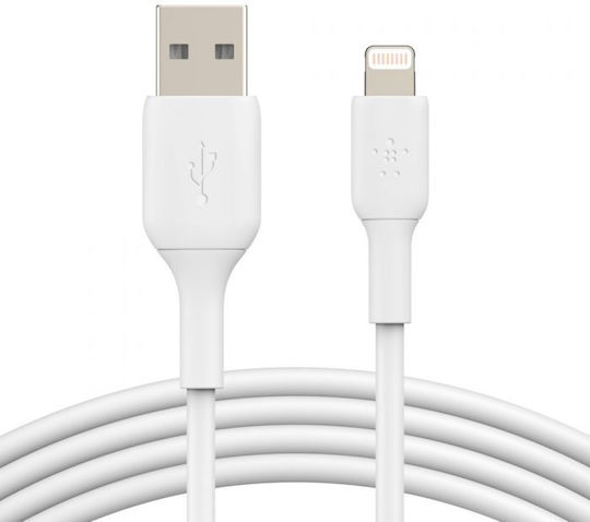 Belkin USB-A to Lightning Cable Λευκό 2m (17754)