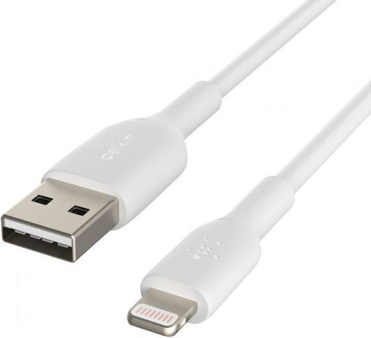 Belkin USB-A to Lightning Cable Λευκό 2m (17754)