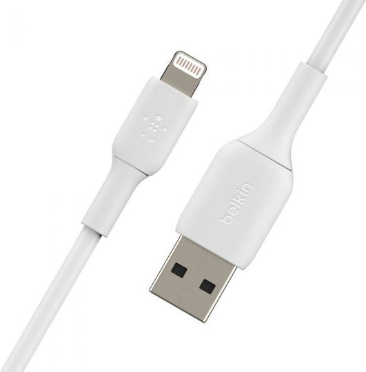 Belkin USB-A to Lightning Cable Λευκό 2m (17754)