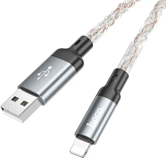 Hoco U112 LED USB-A to Lightning Cable Multicolour 1m