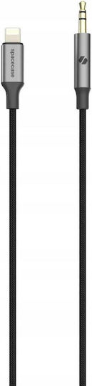 Spacecase Cablu 3,5 mm Male La Lightning Gri 1m