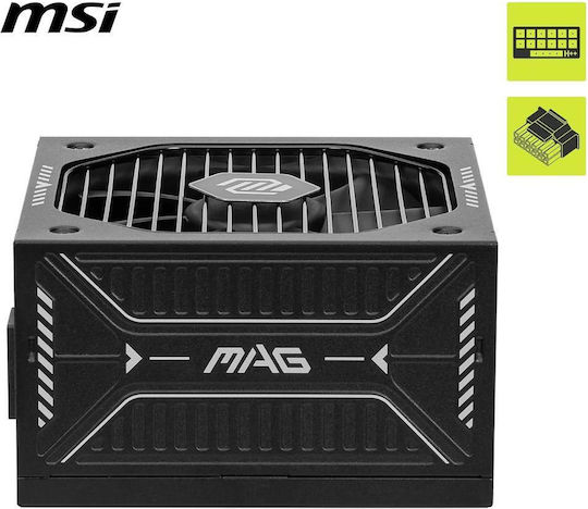 MSI Mag A650GLS PCIE5 650W Μαύρο Τροφοδοτικό Υπολογιστή Full Modular 80 Plus Gold