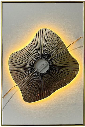 Marhome Πίνακας σε Καμβά με LED Φωτισμό 60x90 cm