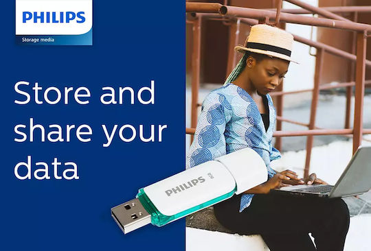 Philips Snow Edition 2.0 8GB USB 2.0 Stick Λευκό